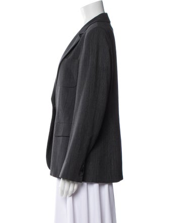 Max Mara Virgin Wool Striped Blazer