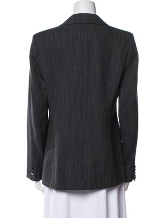Max Mara Virgin Wool Striped Blazer