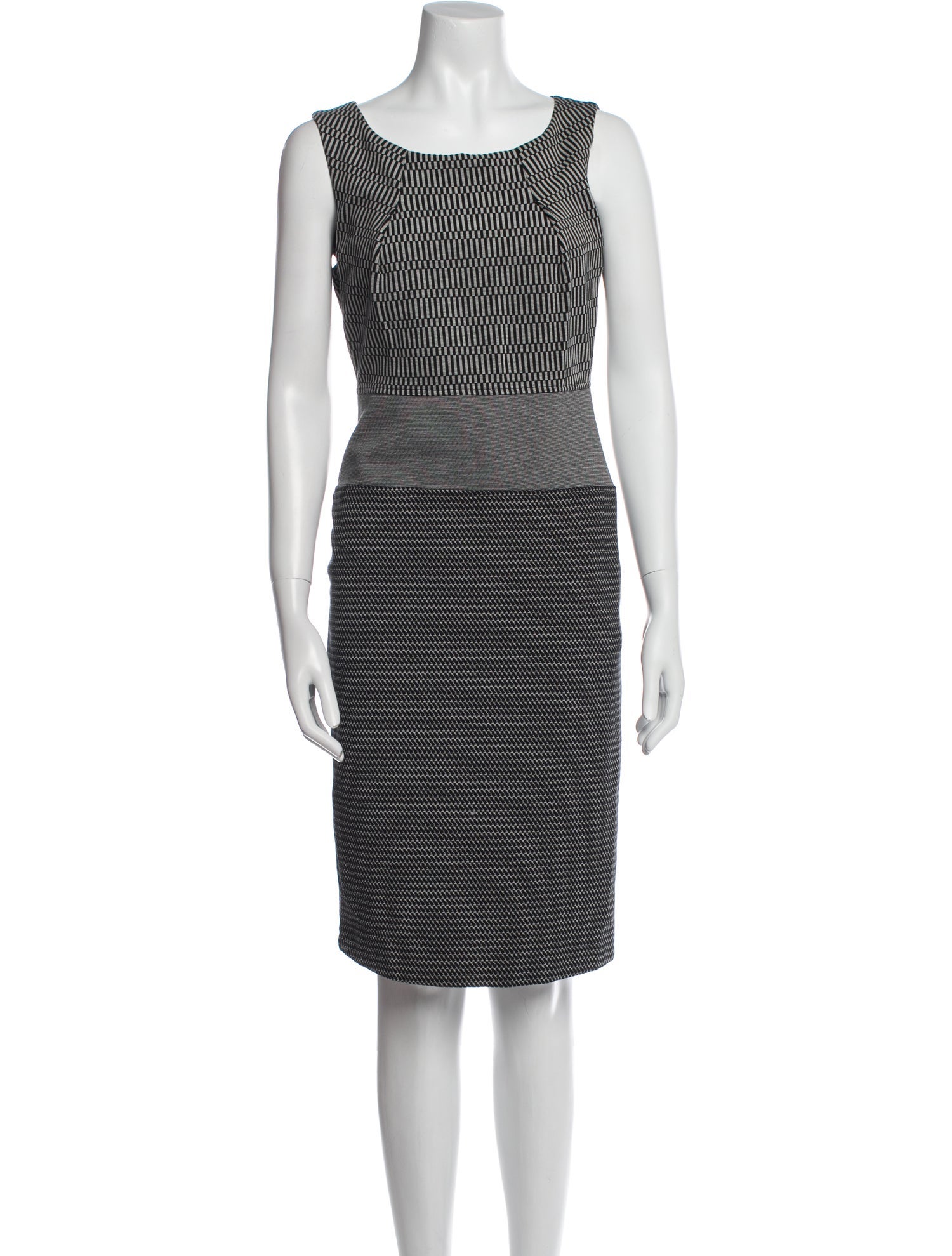 Max Mara Striped Knee-Length Dress