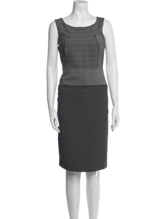 Max Mara Striped Knee-Length Dress