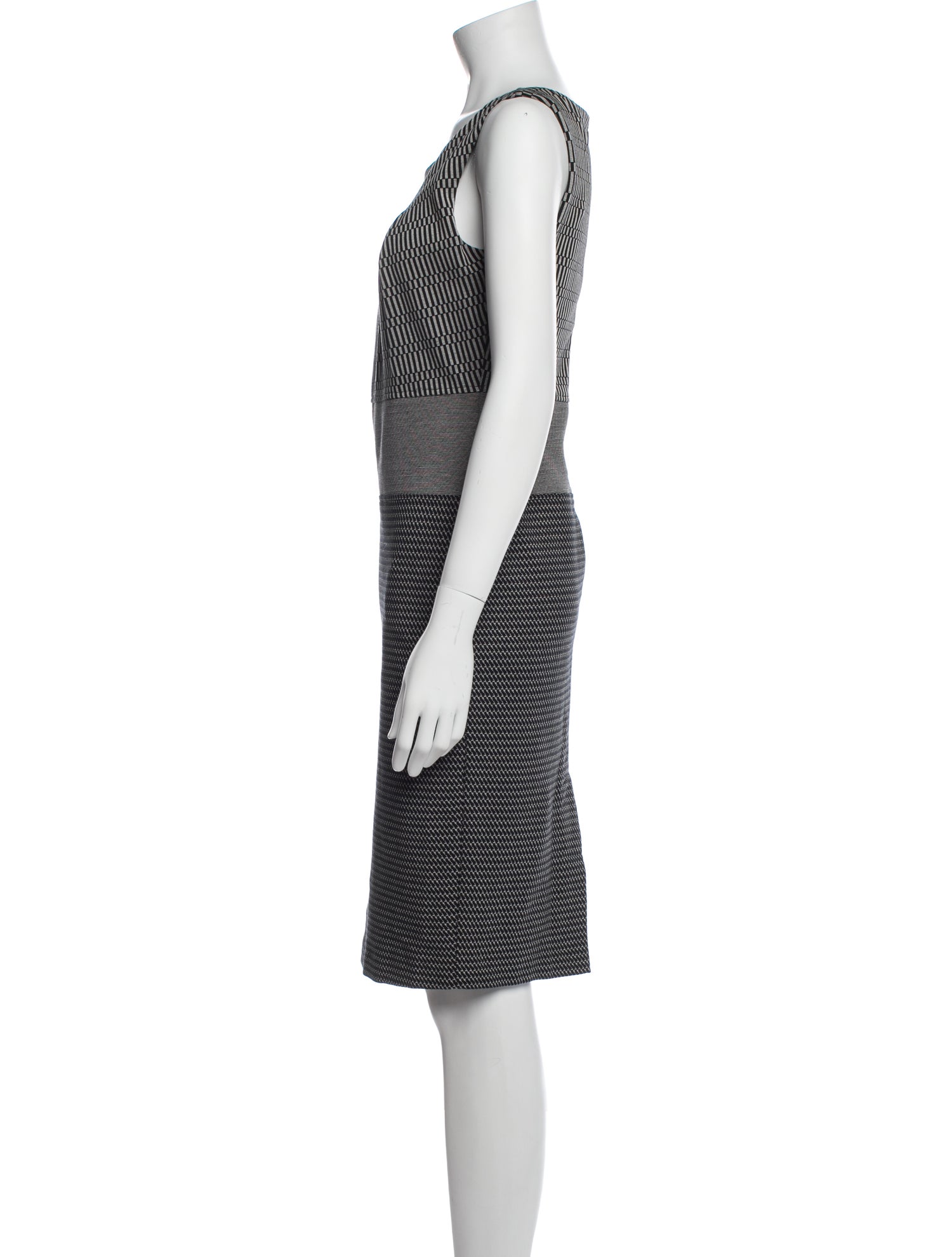 Max Mara Striped Knee-Length Dress