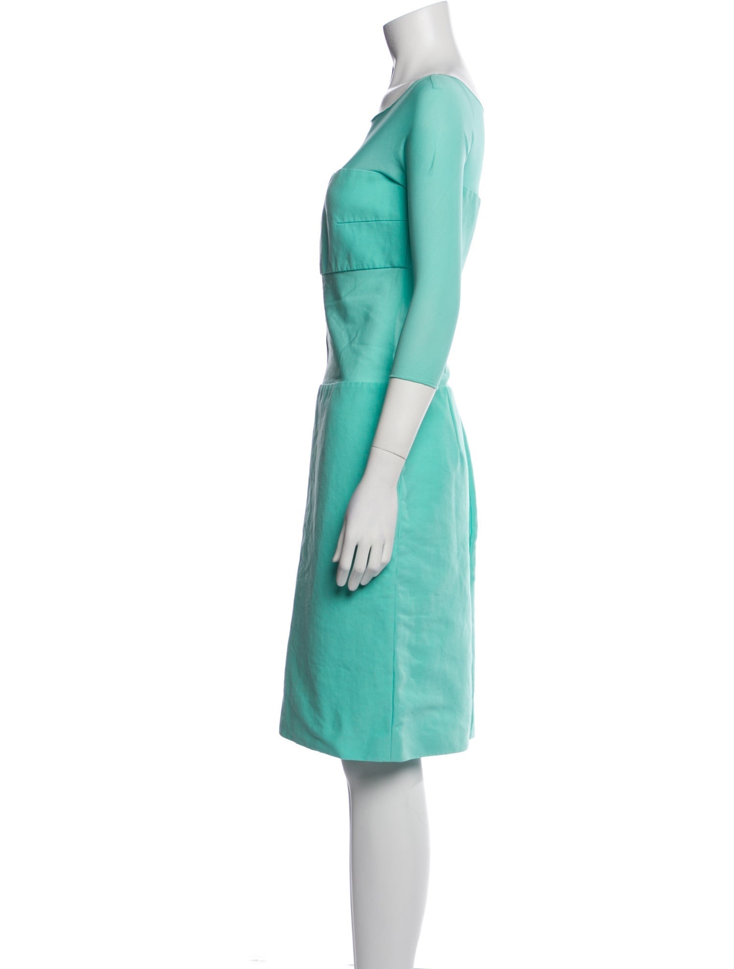 Max Mara Bateau Neckline Knee-Length Dress