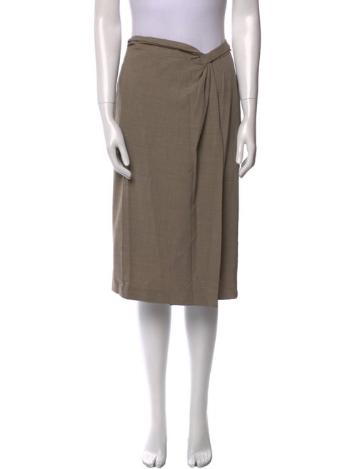 Max Mara Virgin Wool Knee-Length Skirt