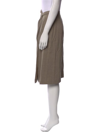 Max Mara Virgin Wool Knee-Length Skirt
