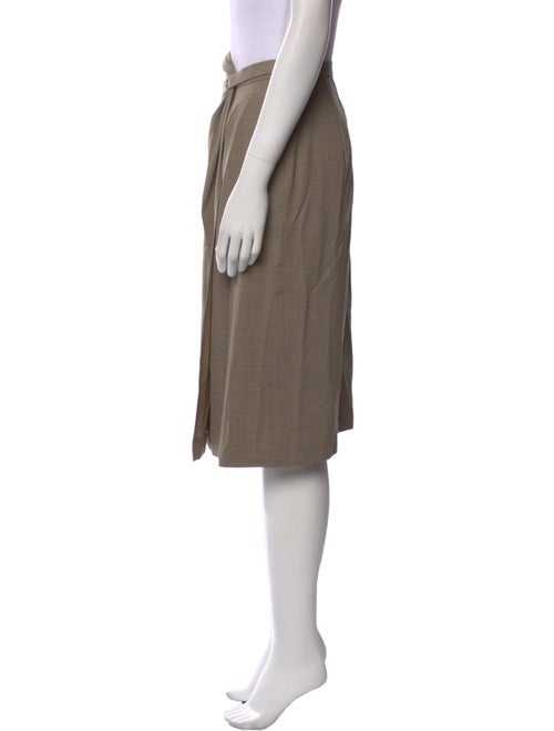 Max Mara Virgin Wool Knee-Length Skirt