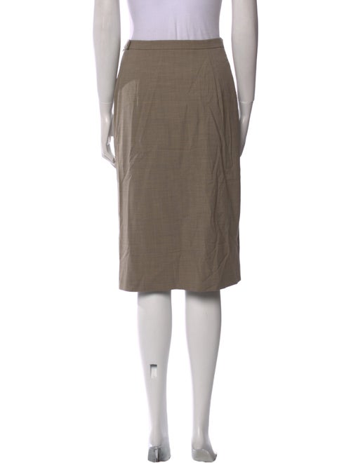Max Mara Virgin Wool Knee-Length Skirt