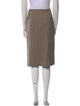 Max Mara Virgin Wool Knee-Length Skirt