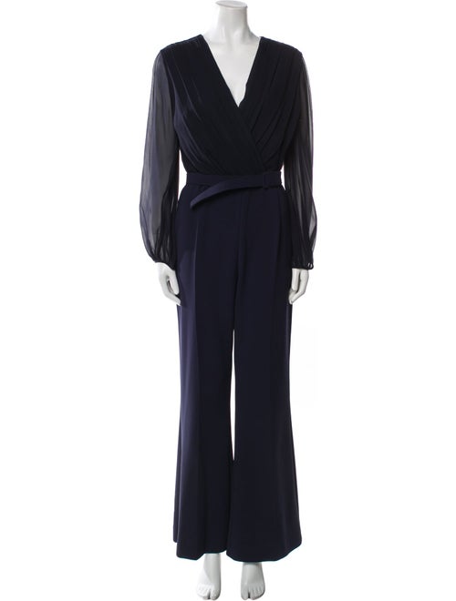 Max Mara Silk V-Neck Jumpsuit