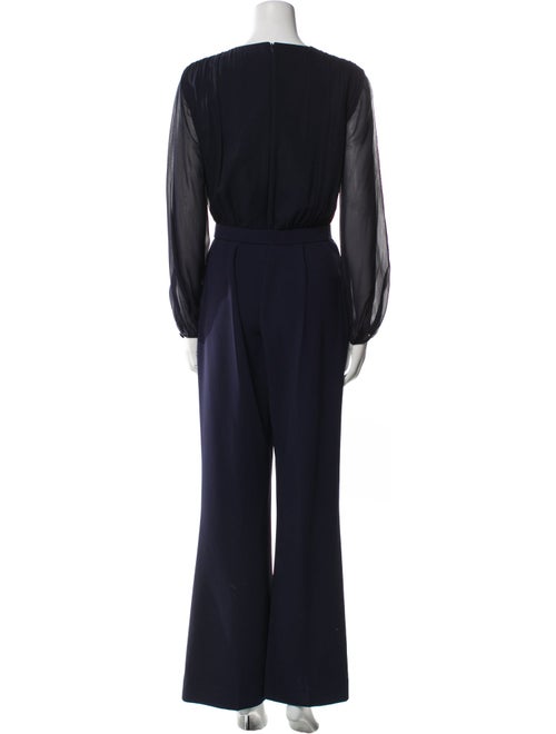 Max Mara Silk V-Neck Jumpsuit