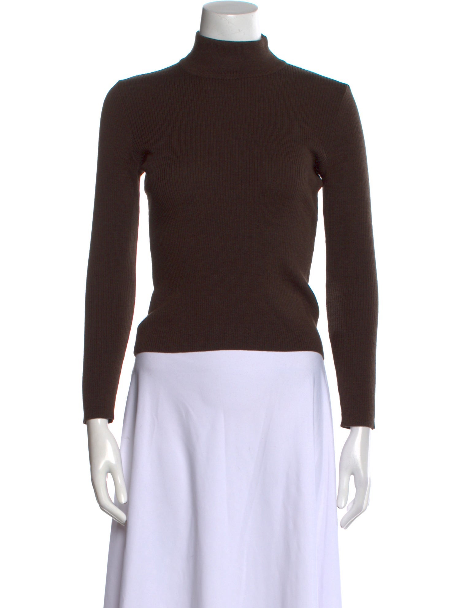 Max Mara Wool Mock Neck Sweater