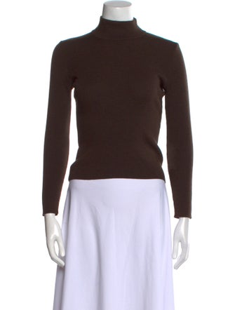 Max Mara Wool Mock Neck Sweater