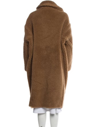 Max Mara Camel Hair Faux Fur Coat