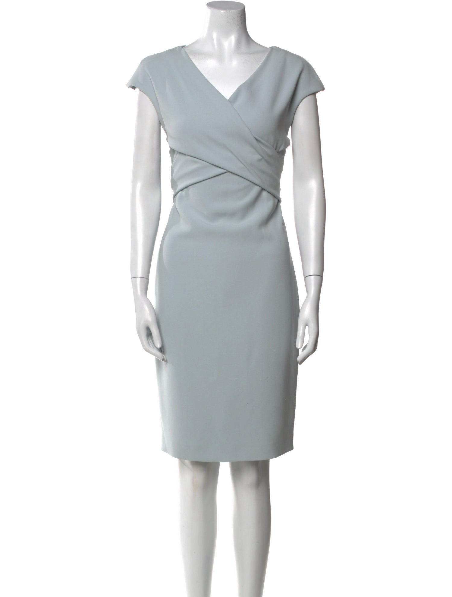 Max Mara V-Neck Knee-Length Dress