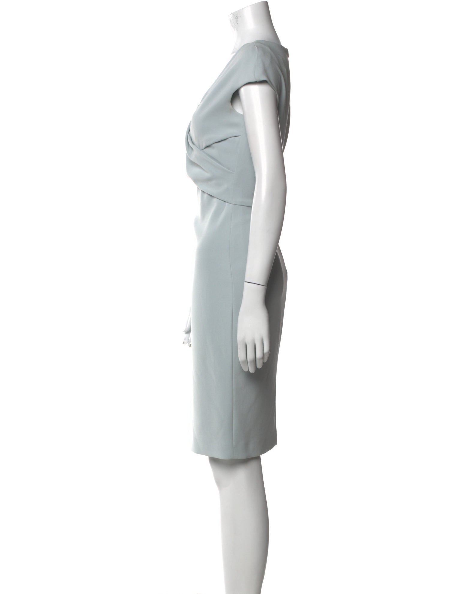 Max Mara V-Neck Knee-Length Dress