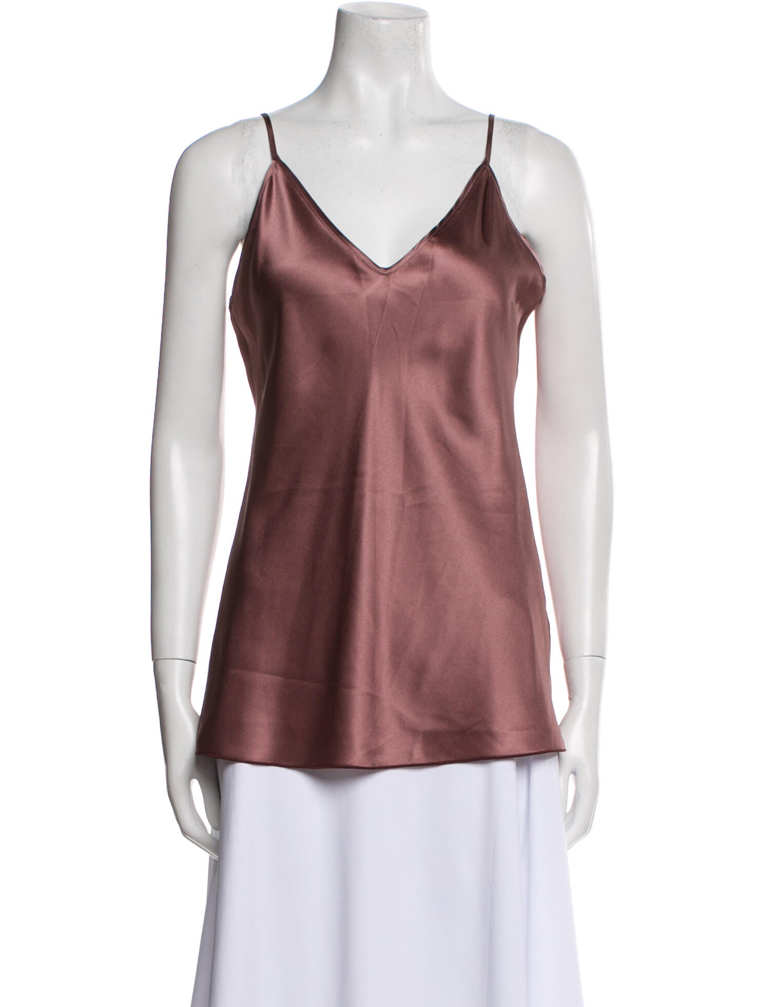Max Mara Silk V-Neck Top