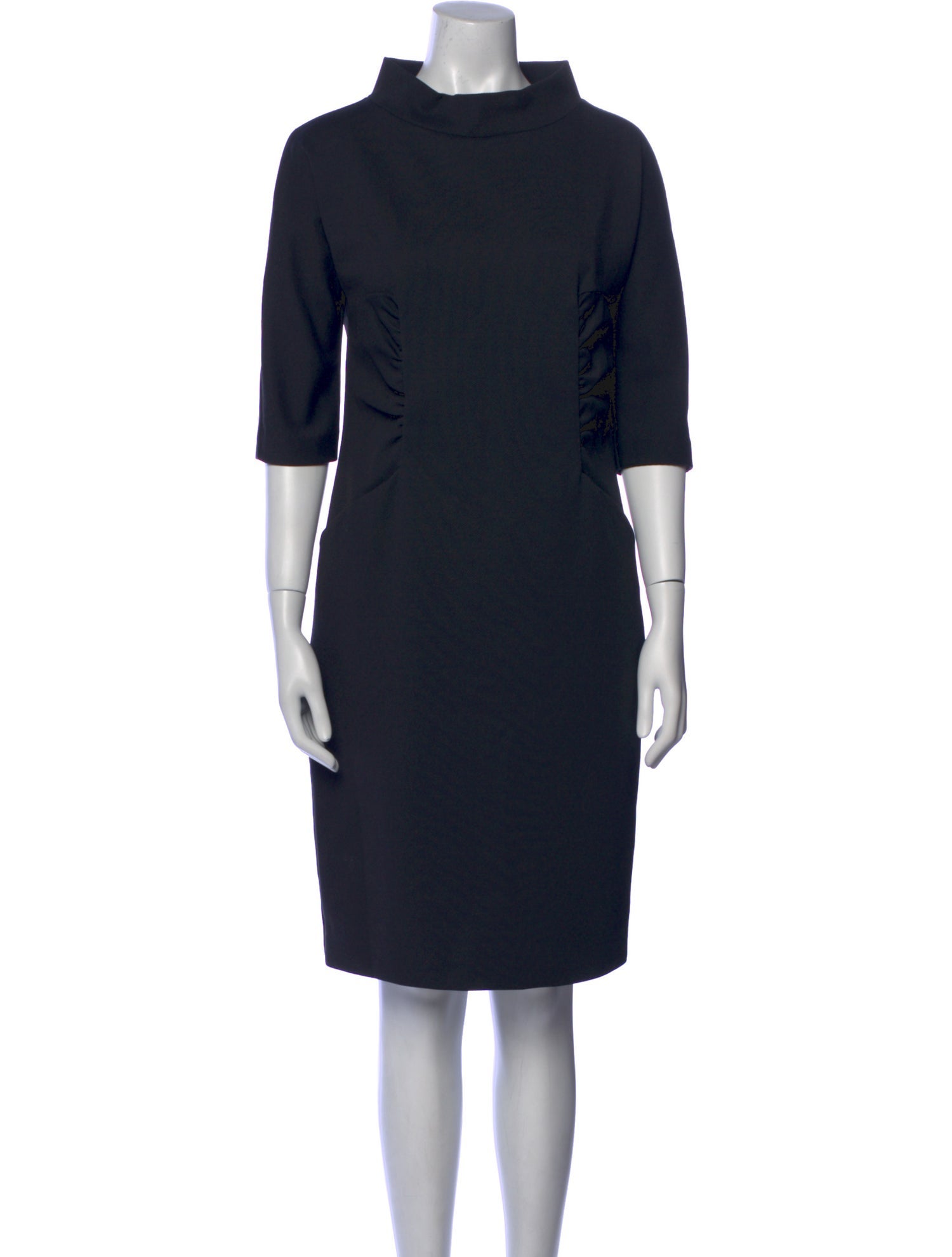 Max Mara Turtleneck Knee-Length Dress