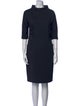 Max Mara Turtleneck Knee-Length Dress