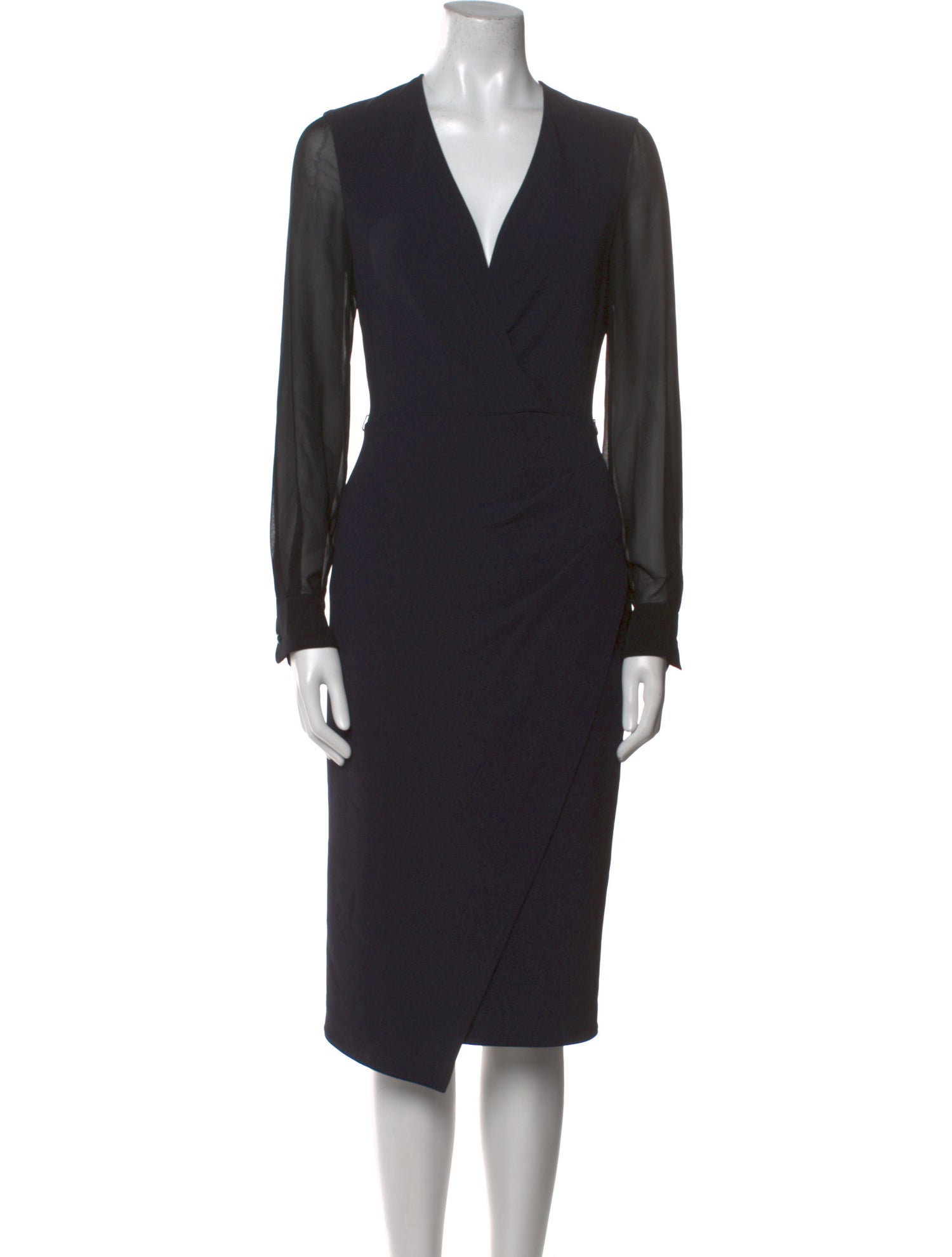 Max Mara Virgin Wool Midi Length Dress