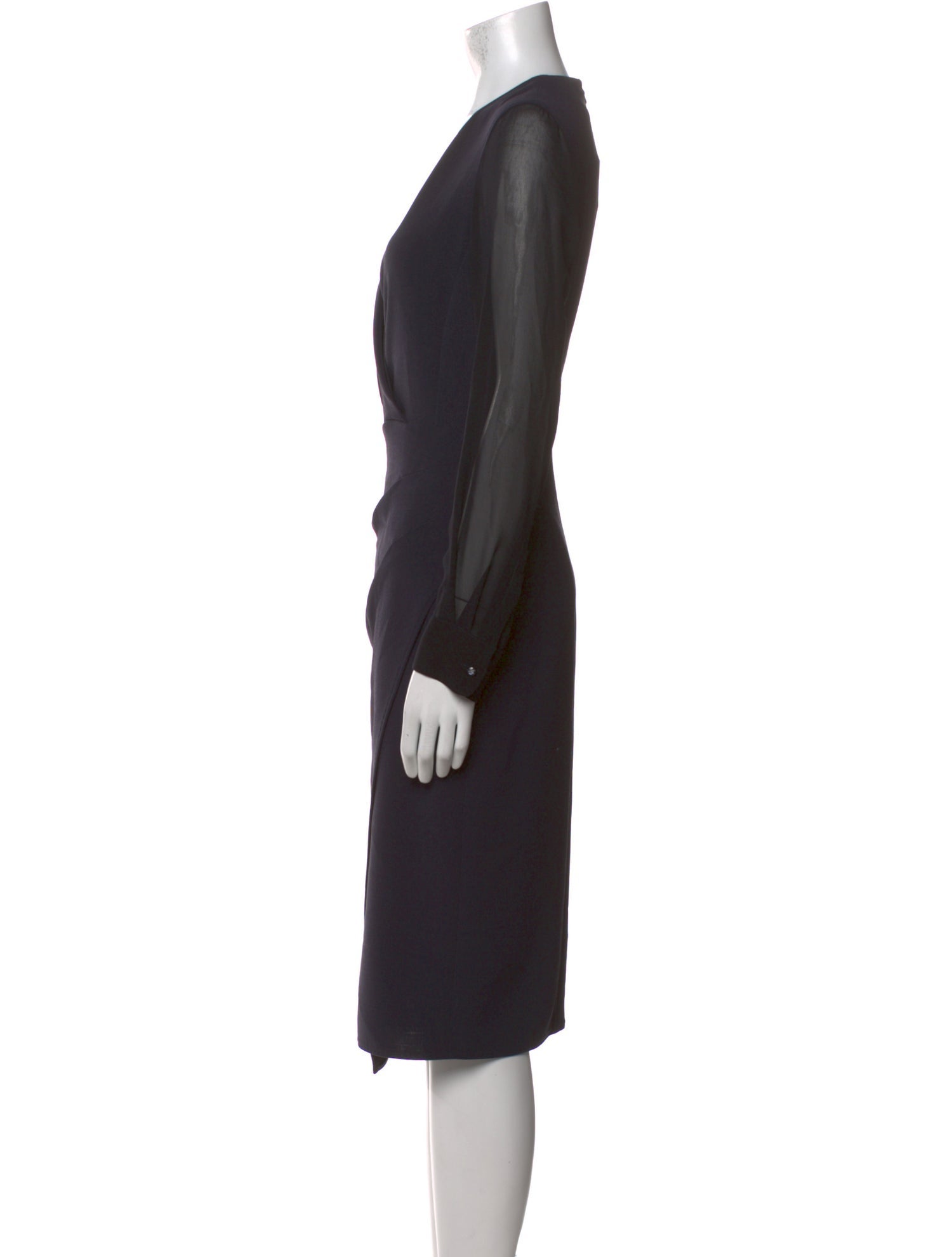 Max Mara Virgin Wool Midi Length Dress
