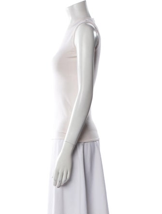 Max Mara Bateau Neckline Sleeveless Top