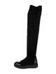 Max Mara Leather Trim Embellishment Sock Boots