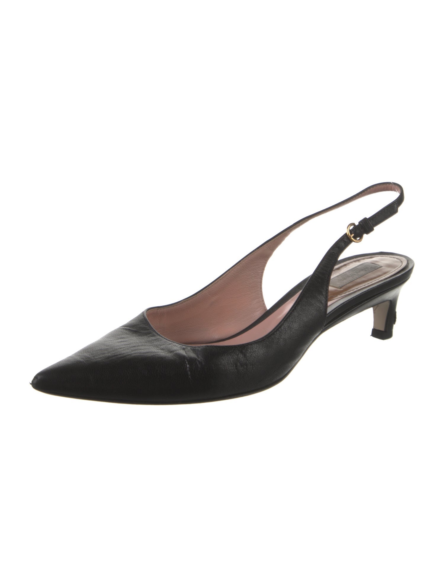 Max Mara Leather Slingback Pumps