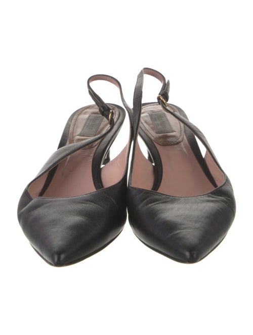 Max Mara Leather Slingback Pumps