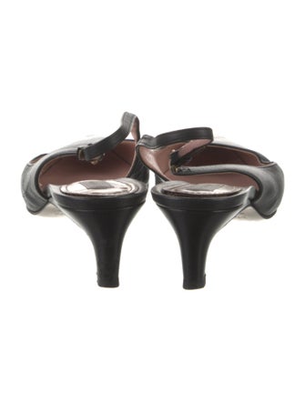 Max Mara Leather Slingback Pumps