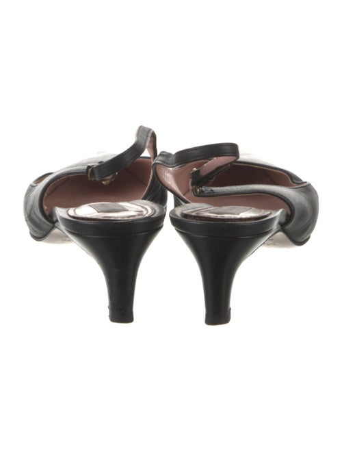 Max Mara Leather Slingback Pumps