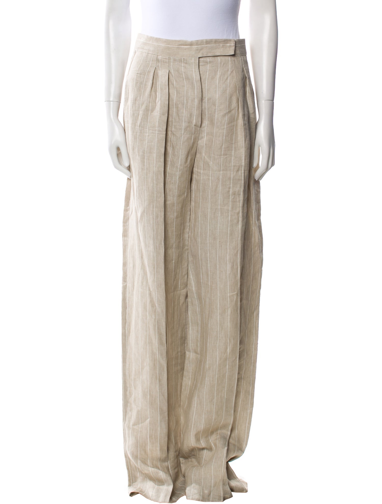 Max Mara Linen Wide Leg Pants