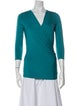 Max Mara V-Neck Three-Quarter Sleeve Top