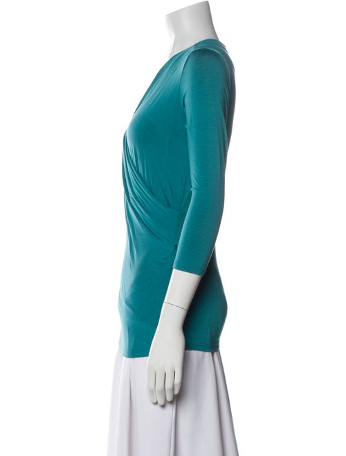 Max Mara V-Neck Three-Quarter Sleeve Top