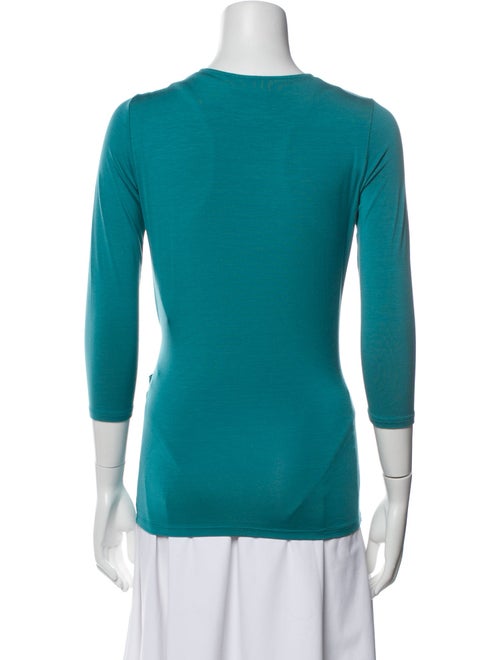Max Mara V-Neck Three-Quarter Sleeve Top