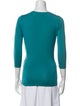 Max Mara V-Neck Three-Quarter Sleeve Top