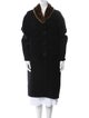 Max Mara Virgin Wool Faux Fur Coat