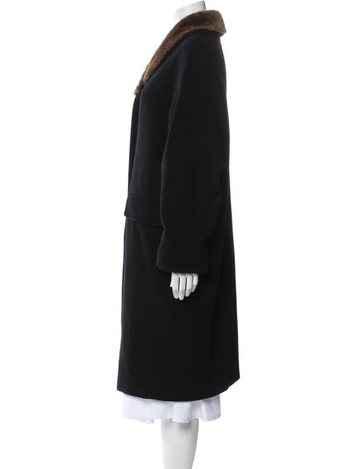 Max Mara Virgin Wool Faux Fur Coat