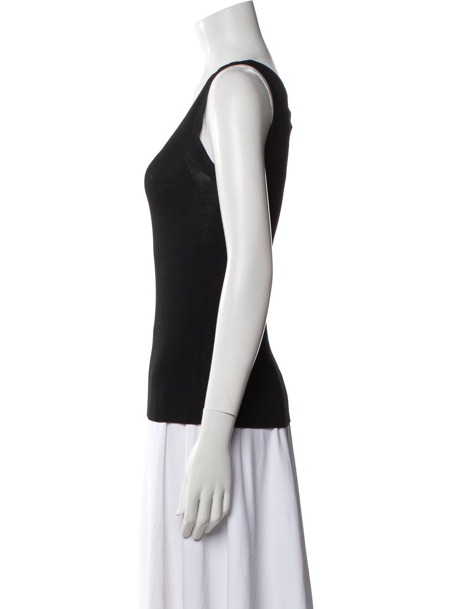 Max Mara Scoop Neck Sleeveless Top