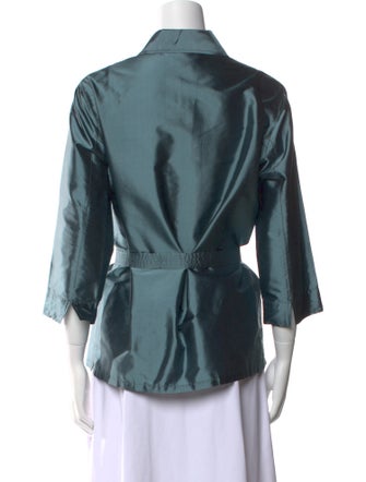 Max Mara Silk Three-Quarter Sleeve Blouse