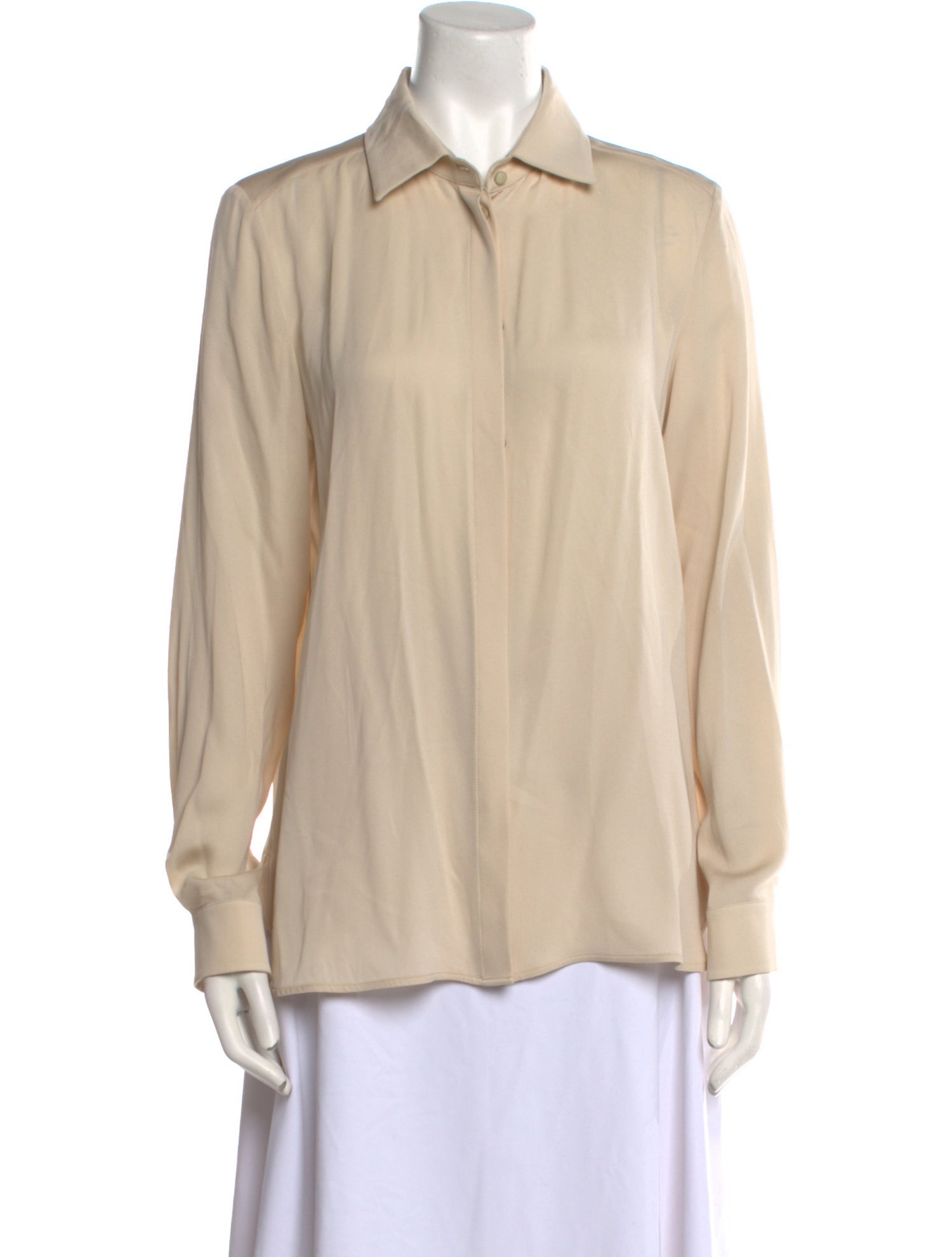 Max Mara Silk Long Sleeve Polo