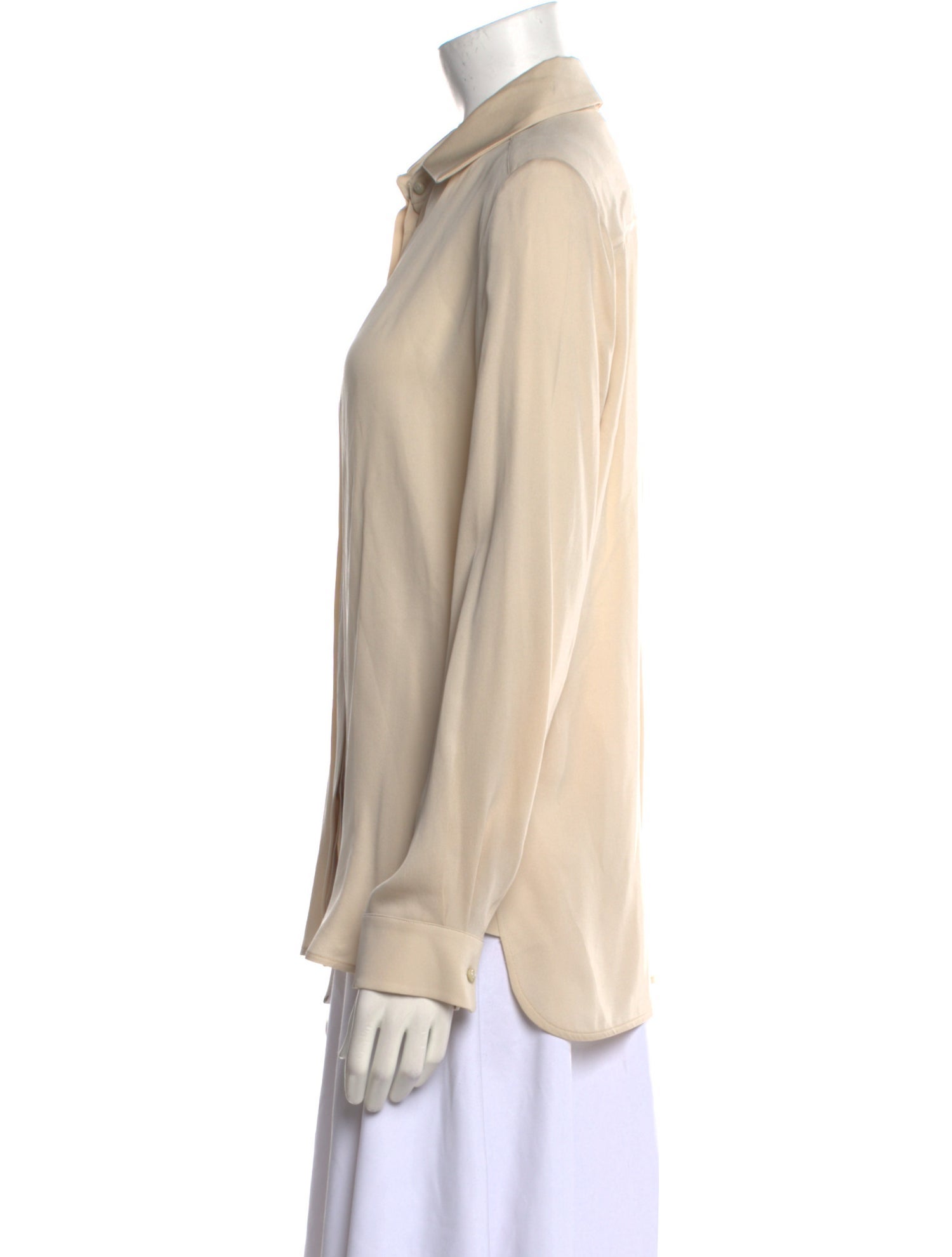 Max Mara Silk Long Sleeve Polo