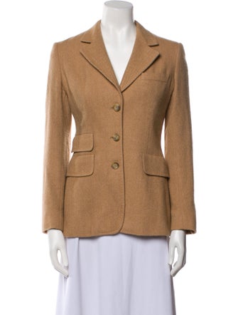 Max Mara Virgin Wool Tweed Pattern Blazer
