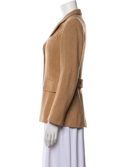 Max Mara Virgin Wool Tweed Pattern Blazer