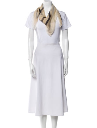 Max Mara Silk Striped Snood