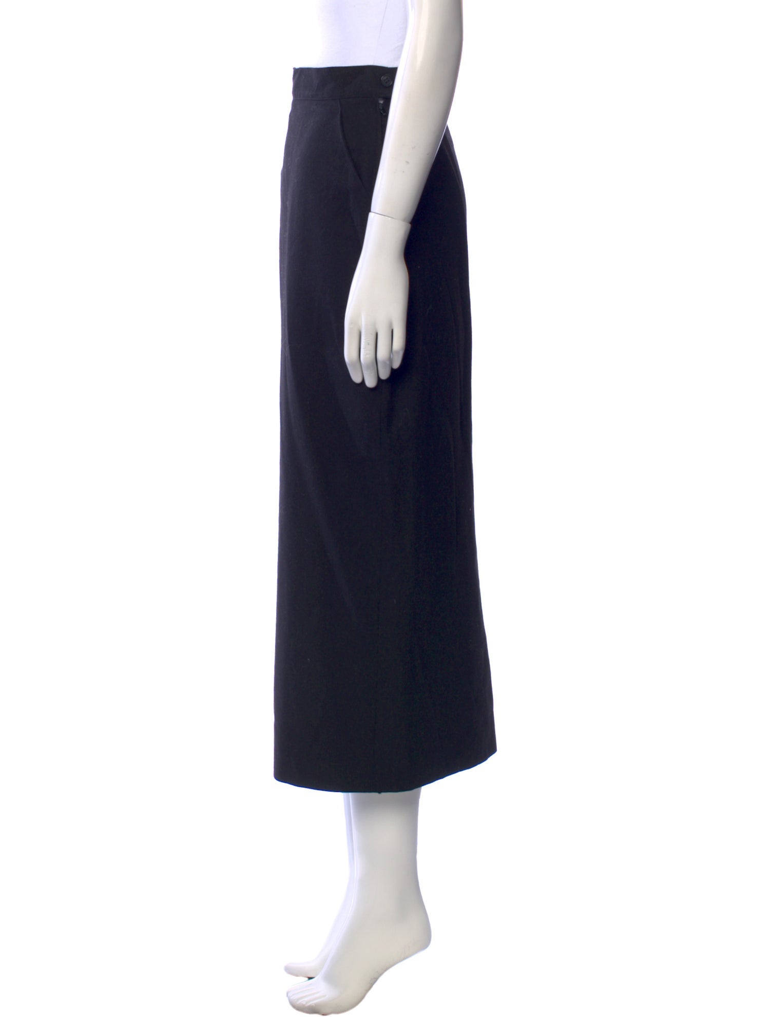 Max Mara Virgin Wool Midi Length Skirt