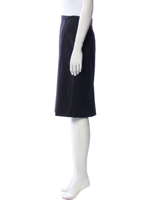 Max Mara Virgin Wool Knee-Length Skirt