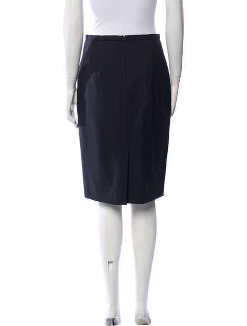 Max Mara Virgin Wool Knee-Length Skirt
