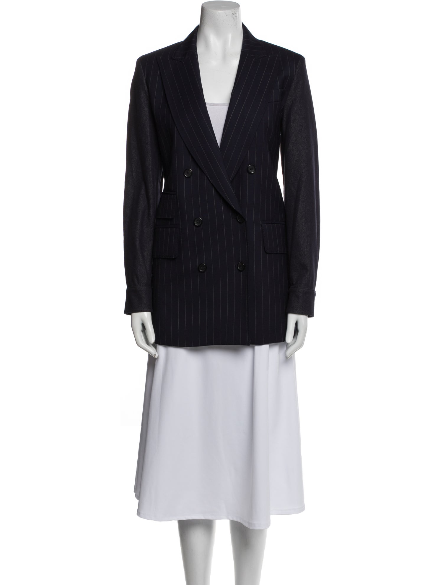 Max Mara Virgin Wool Striped Blazer w/ Tags
