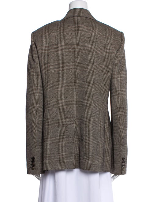 Max Mara Plaid Print Blazer