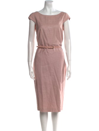 Max Mara Silk Midi Length Dress