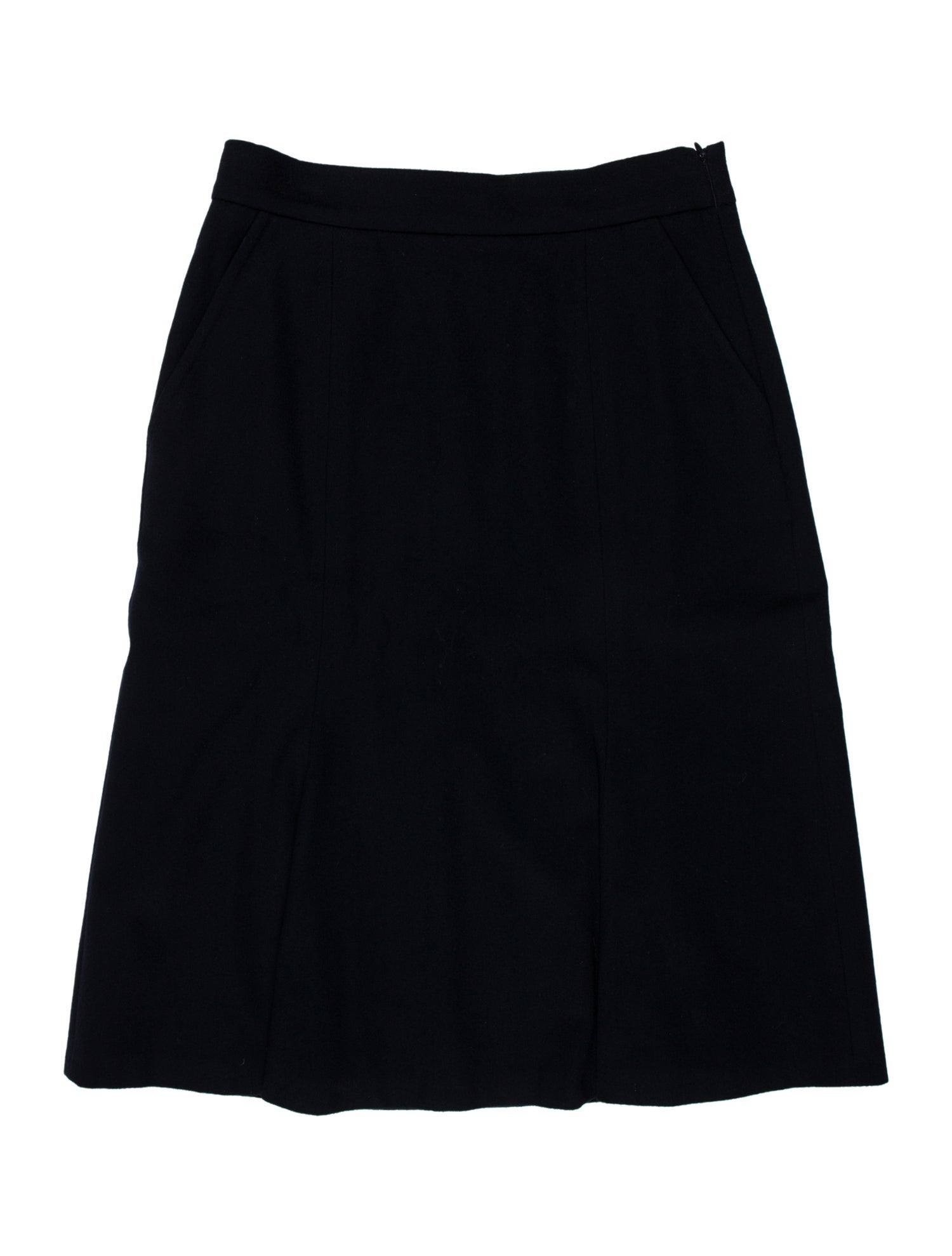 Max Mara Virgin Wool Knee-Length Skirt